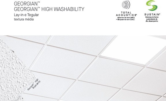 Forro fibra mineral - georgian